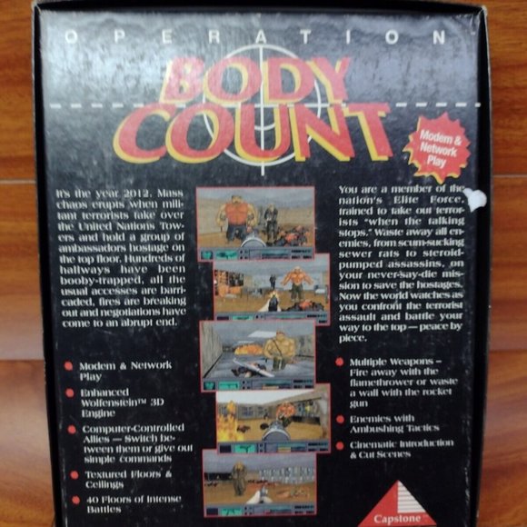 Vintage Capstone Operation Body Count IBM CD ROM Game Untested - Picture 5 of 7